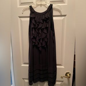 Little black dress with ruffles